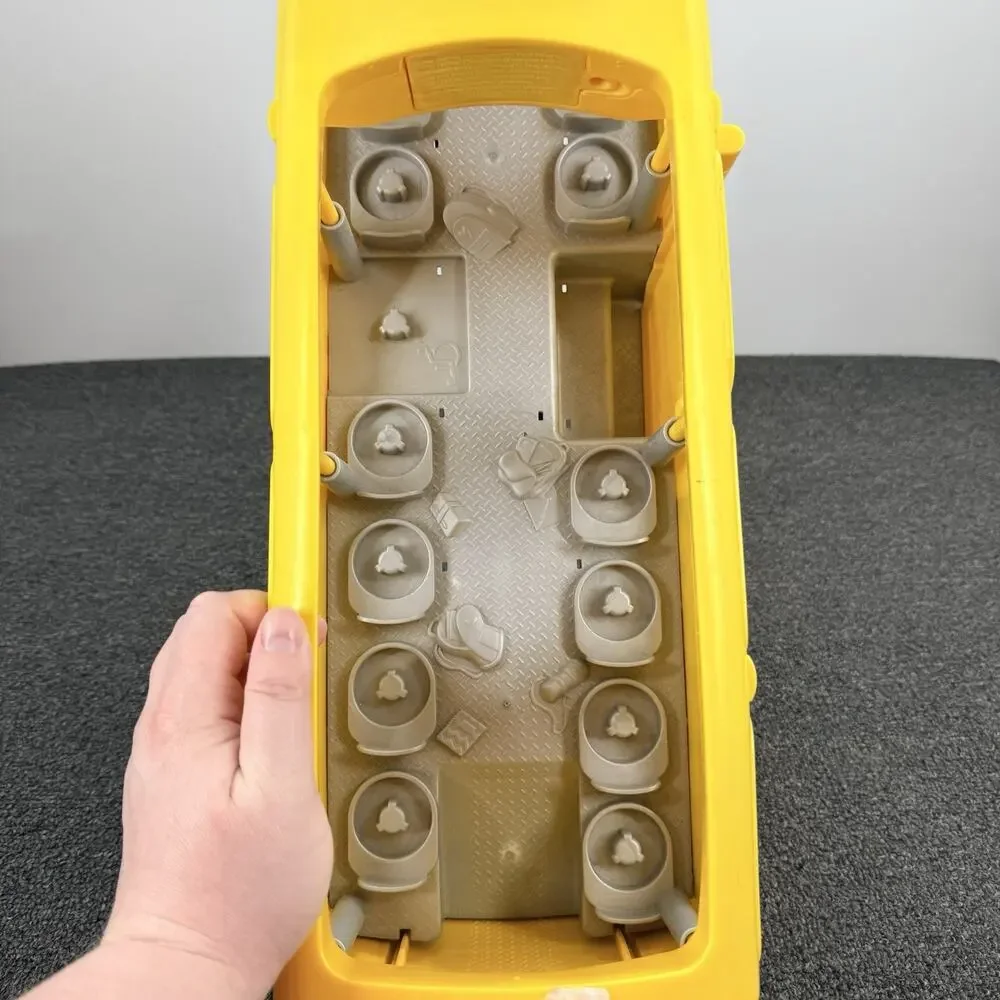 Fisher-Price Mega Little People Big Yellow School Bus Musical Pull Along Toy